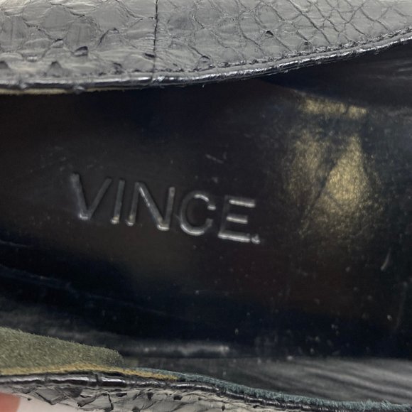 VINCE Mason 2 Landsnake Leather Flats #954 - Picture 7 of 12